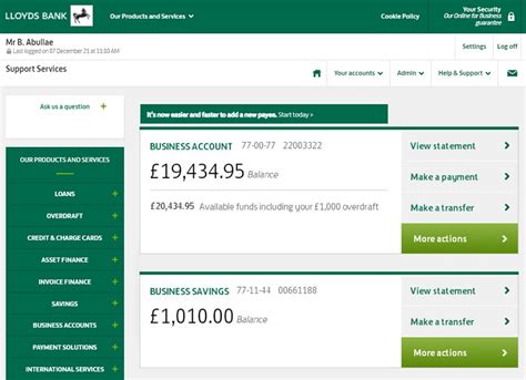 Banking for your Business Online .